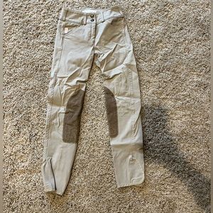 size 8 beige tailored sportsman riding pants